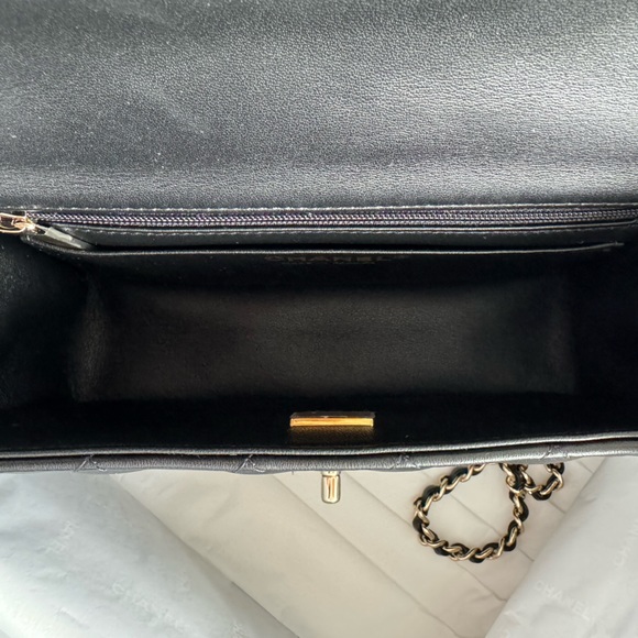 Chanel Black Mini Flap Bag with Top Handle - Picture 7 of 8